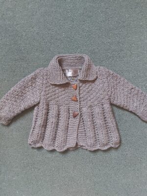 Knitted baby jacket