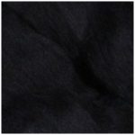 Carded wool - black