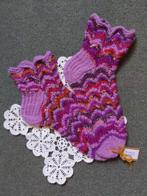 Handknitted Lace Socks