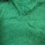 Carded wool - green