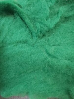 Carded wool - green