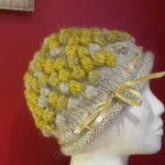 Handknitted Wool Hat with spheres