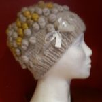 Hand Knitted Hat with spheres