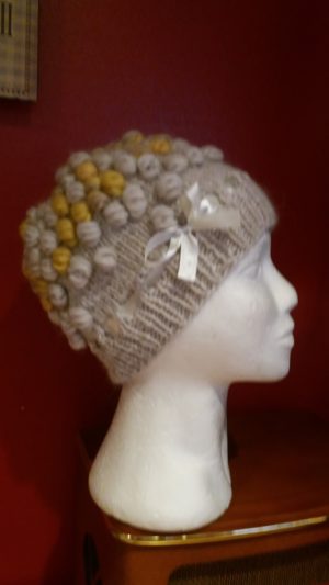 Hand Knitted Hat with spheres