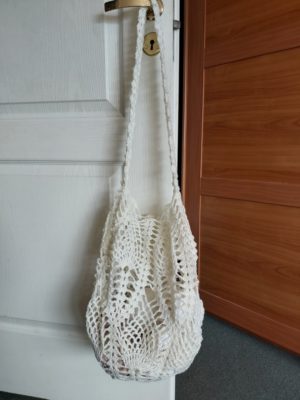 Crocheted net bag