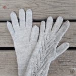 Hand knitted gloves