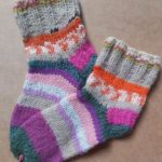 Handknitted kid`s socks