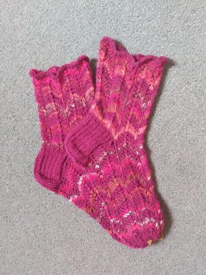 Multicolored lace socks