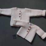 Hand knitted kid`s jacket