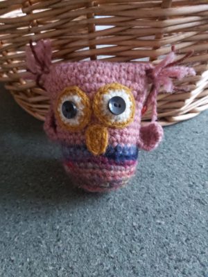 crocheted owl