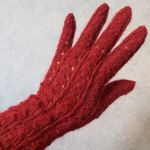 Handknitted lace Gloves