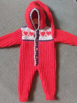 Knit Baby Overalls
