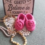 Felted baby Boots